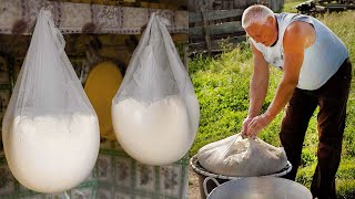 Traditional Cheese Making at a Romanian Sheepfold [upl. by Annaerdna170]