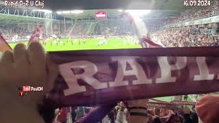 Imnul Rapidului  Rapid  U Cluj 02 16092024 [upl. by Gratianna]