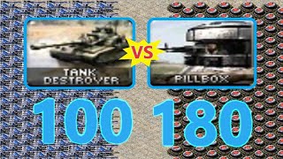 Tank Destroyer vs PILLBOX  Same Cost  Red Alert 2 [upl. by Cleti]