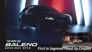 Baleno Facelift Bookings Open Maruti Suzuki Baleno Launch in India 2022 Baleno Head Up Display [upl. by Dallman131]