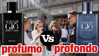 Acqua dio gio profumo vs Acqua di Gio profondo  fragrance test [upl. by Nivlem]