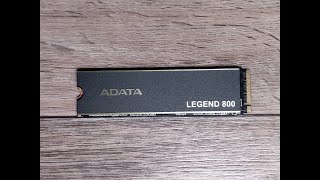 Обзор SSD накопителя ADATA LEGEND 800 500ГБ [upl. by Gnourt185]