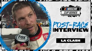 I beat your favorite driver again Hamlin goes for gold at Busch Light Clash [upl. by Einnij497]