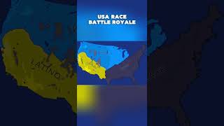 USA Race Battle Royale countryballs mapping battleroyale usa [upl. by Arratahs43]