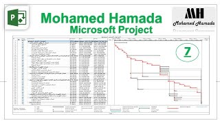 MSP007 Task Information Predecessors Microsoft Project Course كورس مايكروسوفت بروجيكت [upl. by Elleuqram]