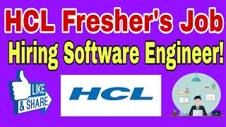 HCL Off Campus Recruitment 2024 Hiring for Freshers as Senior Analyst [upl. by Irret172]