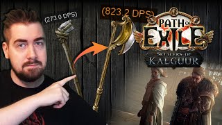 Crafting Early Game MELEE weapons in Path of Exile [upl. by Yasdnyl]