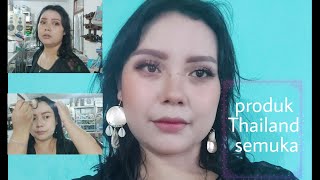 produk makeup Thailand semuka  detail makeup tutorial  ladycadandan [upl. by Nosreg]