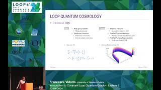 Francesca Vidotto Covariant Loop Quantum Gravity  Lecture 5  Loops24 Summer School [upl. by Thgirw]