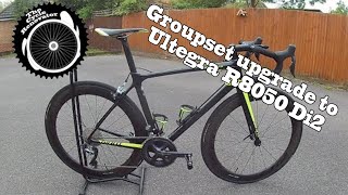 Di2 upgrade Giant TCR advance Group set upgrade to Di2 Ultegra R8050  THE CYCLE RENOVATOR [upl. by Artima]