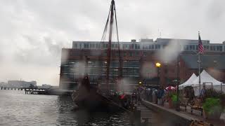 Draken Harald Hårfagre arrives at FellsPoint in Baltimore – 4 [upl. by Revkah]