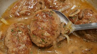 Lets Make Salisbury Steak and Gravy with Mashed Potatoes the EASY Way [upl. by Gabriella701]