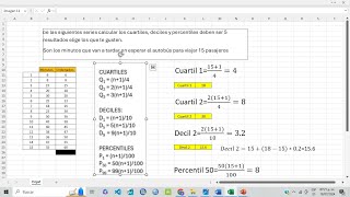 Cuartiles  deciles y percentiles herramientas para analizar datos no agrupados [upl. by Norling64]