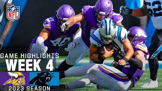 Minnesota Vikings vs Carolina Panthers Game Highlights  NFL 2023 Week 4 [upl. by Neale885]