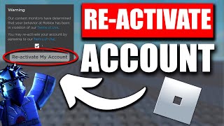 How to Reactivate Roblox Account 2024  Reactivate Account After Ban  MobilePC [upl. by Jareb360]