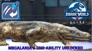 Megalania’s 2nd Ability Unlocked  Jurassic World Alive [upl. by Adnelg]