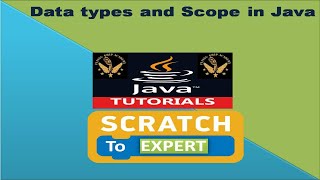 Datatypes and Scope in Java [upl. by Eiclehc542]