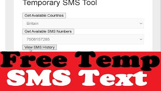 How to Get Free Temporary SMS Phone Numbers – Receive Text International Numbers [upl. by Cas]