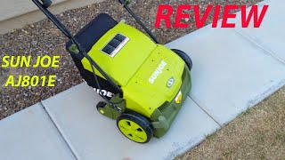 2024 Review Sun Joe AJ805E 15 inch 13 Amp Electric Scarifier  Lawn Dethatcher wCollection Bag [upl. by Conny121]