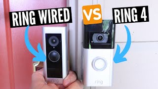 Ring Wired vs Ring 4 Video Doorbell [upl. by Butch]