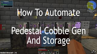 How to Automate Pedestals Cobble Generation and Storage [upl. by Sulokcin]