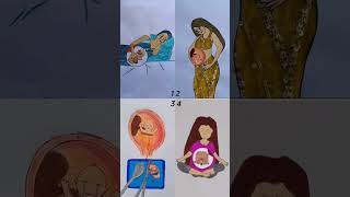 4 Deep Meaning Videos About Pregnancy timepart76 afreenartannimationvideoshortspregnencyart [upl. by Ahseekan]