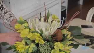 Floristry Tutorial How to Arrange Large and Small Forms Together [upl. by Eldin]