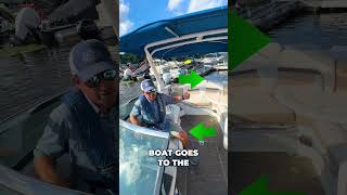 Which Way is the Wheel Facing in an IO Boating Tips with Bridge Marina shorts boat [upl. by Nabalas]