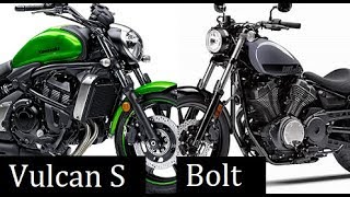 Kawasaki Vulcan S ABS vs Yamaha Bolt Comparison Review [upl. by Malvin]