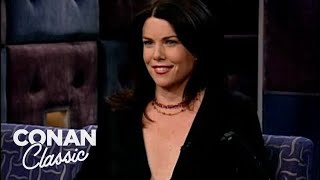 Lauren Graham On quotGilmore Girlsquot Airing Opposite quotFriendsquot  Late Night with Conan O’Brien [upl. by Sanalda]