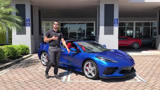 2021 Chevrolet Corvette C8 Stingray in Elkhart Lake Blue Metallic [upl. by Ytinav518]