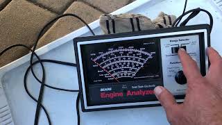 Measuring RPM using an analog engine analyzer  HarleyDavidson Evolution [upl. by Eniamrej7]