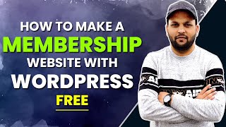 How to Make A Membership Website with WordPress For Free 2022  Membership Website Kaise Banaye [upl. by Krigsman]