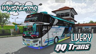 BUS QQ TRANS WINSPECTOR PREMUIM ‼️ SHARE LIVERY TJ JB5 KIDS PANDA ‼️ BUS SIMULATOR INDONESIA [upl. by Samford]