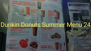 dunkin donuts new menu [upl. by Ecirehs828]