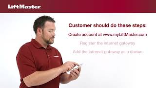 How to Install myQ Using an Internet Gateway for LiftMaster Gate Operators [upl. by Nirrek144]