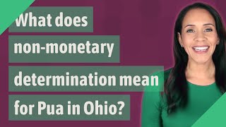 What does nonmonetary determination mean for Pua in Ohio [upl. by Yesor]