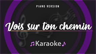 Vois sur ton chemin Les Choristes Karaoke Version  Karaoke Songs with Lyrics Karaoke Instrumental [upl. by Aicilef]