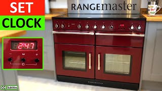 How to set Clock on Rangemaster Cooker Esprit  How to set Time on Rangemaster Cooker Esprit 110 [upl. by Richmound]