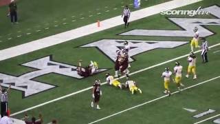 ScoringLive Leilehua vs Farrington  Freedom Alualu 14 yard touchdown run [upl. by Nayab840]