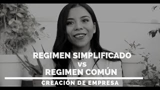 Regimen Simplificado vs Regimen Común Creaciondeempresa Emprendimiento [upl. by Ilka]