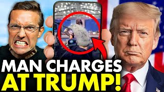 🚨 BREAKING Angry Man STORMS Stage At Trump Rally CHARGES At Trump Trump’s Reaction is STUNNING… [upl. by Lansing]