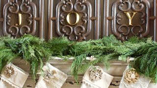 Simple Christmas Mantel [upl. by Uzzial]