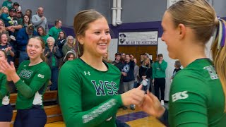 Highlights WSS 🏐 vs Cissna ParkSuper SectionalHatchets battle but fall in 2 setsFeat Postgame [upl. by Haven]