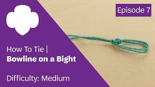 How To Tie  Bowline On a Bight  Episode 7 [upl. by Aenehs]