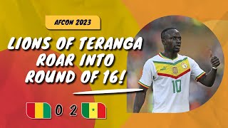 🇬🇳 GUINEA 0  2 SENEGAL 🇸🇳  Lions Of Teranga prove too strong in West African Derby [upl. by Parlin]