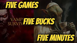 Five GREAT HordeSurv games under 5 in 5 Minutes That aren’t Vampire Survivors [upl. by Jillene]