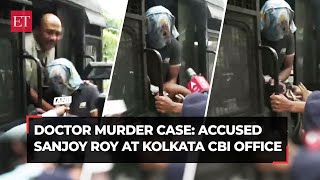 Kolkata doctor murder case West Bengal Police bring accused Sanjoy Roy to CBI office in CGO complex [upl. by Nawrocki]