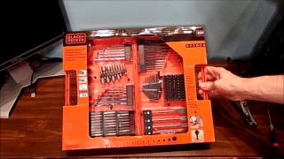 UNBOXING BLACK AND DECKER DRILL BITS [upl. by Lemon865]