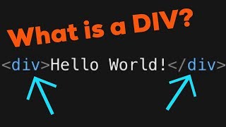 What is a DIV  HTML Basics 1 [upl. by Gretel]